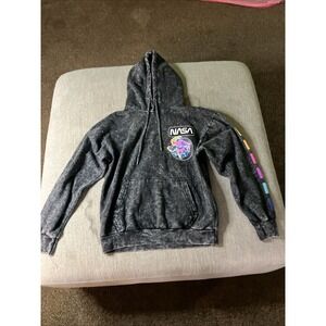 Men's Medium Hyper Space 'NASA' Astronaut Logo Hoodie Multi Color